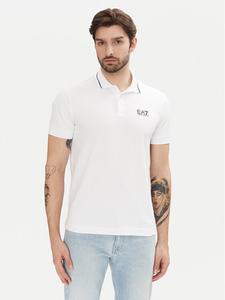 Рубашка поло облегающего кроя 8NPF16 PJVUZ 1100 Ea7 Emporio Armani, белый