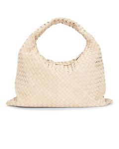 Большая сумка для хмеля Bottega Veneta, Ecru & Muse Brass