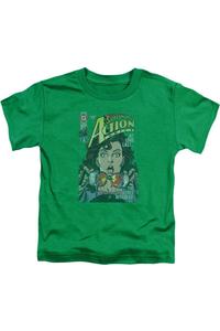 Детская футболка с коротким рукавом "Секрет Супермена раскрыт" Gildan, зеленый