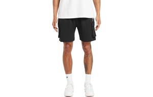 CREST CARGO SHORTS Шорты карго мужские черные GYMSHARK