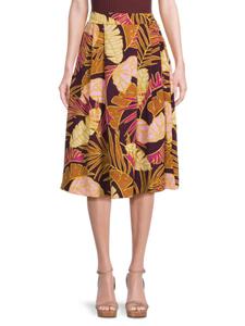 Юбка миди со складками Renee C., цвет Purple Magenta