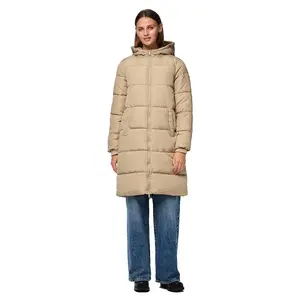 Куртка Pieces Bee New Long padded, бежевый