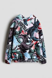 Толстовка с капюшоном с рисунком H&M, мультиколор