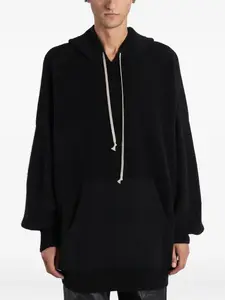 Худи с карманами Rick Owens, черный