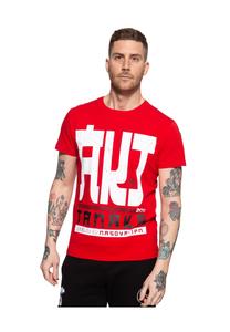 Футболка с контрастным принтом Akito Tanaka, красный