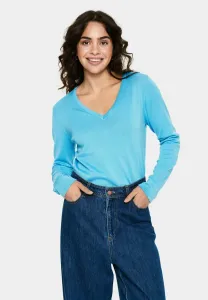 Джемпер milasz ls с v-образным вырезом Saint Tropez, Ethereal Blue