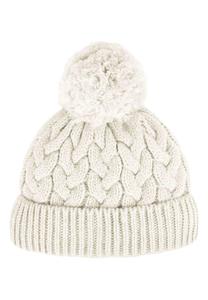 Шапка Chunky Pom JoJo Maman Bébé, цвет cream