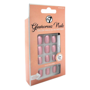 W7 Glamorous Nails Накладные ногти Princess Pink, 24 шт./1 упаковка