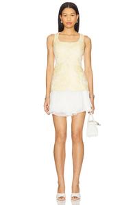 Платье Lilibet от Amanda Uprichard, white & cornsilk