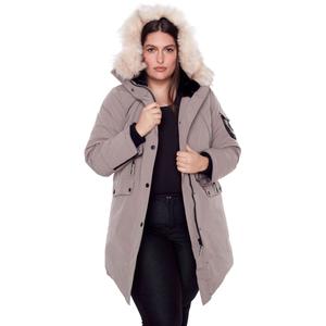 Парка Alpine North Vegan Down Faux Fur Long Plus Size, серо-коричневый