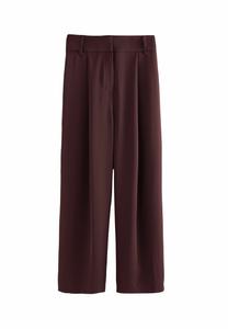 Брюки Next ELASTICATED BACK WIDE REGULAR FIT, Burgundy Red/Dark Red