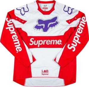 Топ Supreme x Fox Racing Moto Jersey Top 'Red', красный