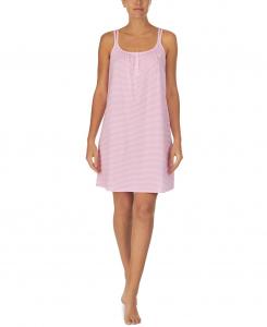 Ночная рубашка из хлопкового трикотажа с двумя бретельками Lauren Ralph Lauren, мульти