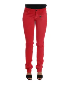 Узкие джинсы Costume National, красный