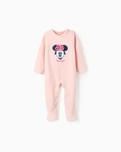 Флисовая пижама для девочки с вышивкой Минни Zippy, розовый