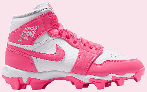 Кроссовки Air Jordan 1 Mid Cleat GS, розовый