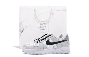 Nike Кроссовки Air Force 1 с низким верхом, устойчивые к истиранию, унисекс, черные, белые, серые