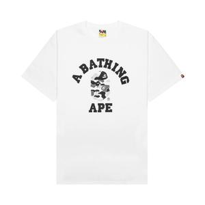 Камуфляжная футболка BAPE ABC Белый/Серый