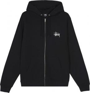 Толстовка Stussy Basic Zip Hood 'Black', черный