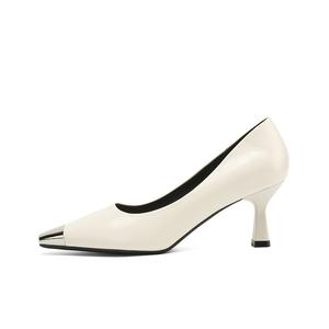 DAPHNE Стройные каблуки на шпильке 6,5 см женские бежевые, цвет Beige