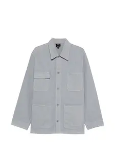 Куртка-рубашка с накладными карманами A.P.C., серый