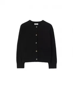 Детский шерстяной кашемировый кардиган в клетку - для малышек и для девочек постарше Burberry, черный