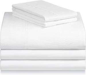 Комплект постельного белья LuxClub, 5 предметов, 274х260/100х203/51х91 см, белый