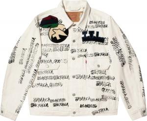 Куртка Stussy x Denim Tears x Our Legacy TTL Denim Jacket 'White', белый
