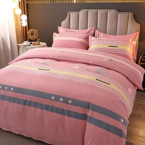 LUOLAI HOME Комплект постельного белья 4 предмета, простыня 200x220 см, цвет Yila Town Powder