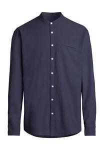 Повседневная мужская хлопковая рубашка с воротником стойкой MANGUUN, цвет Mood Indigo