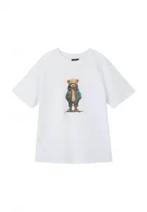 Футболка свободного кроя с принтом Lmtd, Bright White