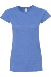 Женская футболка Gildan Softstyle, цвет heather royal