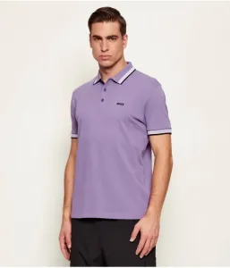 Поло Пэдди regular fit Boss Green, фиолетовый