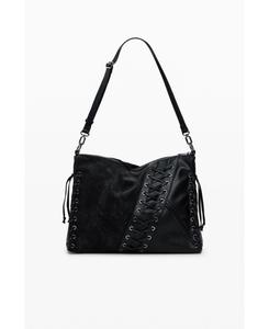 Женская сумка через плечо среднего размера из искусственной кожи Desigual, Black