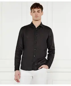 Льняная рубашка Пай-в Slim fit Joop!, черный