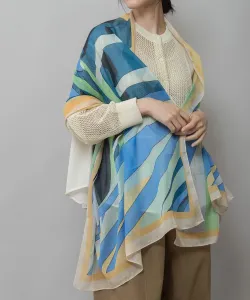 шарф с ботаническим принтом