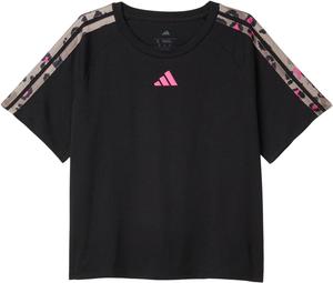 Футболка adidas Kids All Over Print3-stripes Raglan Tee, цвет Black Adi