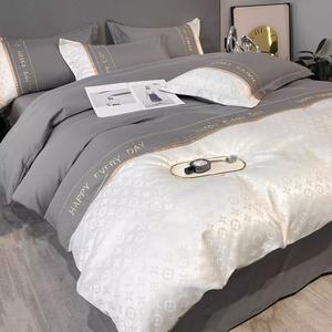 LUOLAI HOME Комплект постельного белья 1,2 м: пододеяльник 150x200 см, простыня, наволочка, цвет Berlin Light Gray