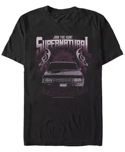 Мужская футболка с коротким рукавом Supernatural Road Tour Fifth Sun, черный