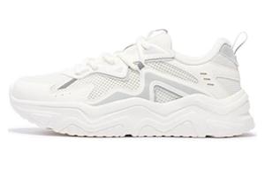 Кроссовки женские толстые низкие белый серый 361°