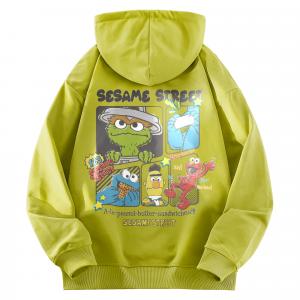 Унисекс худи SESAME STREET, авокадо зеленый
