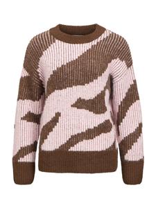 Свитер OBJECT OBJLeylo, коричневый/светло-розовый
