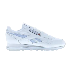 Кроссовки Reebok Wmns Classic Leather Clip V2 'White Pale Blue', белый