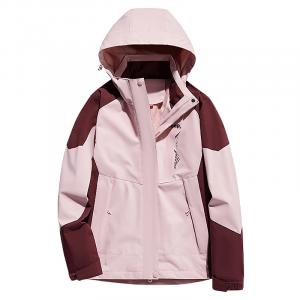 Jeep Ветровка непромокаемая ветронепроницаемая дышащая и устойчивая к истиранию унисекс, Women's Pink Single Layer Coat