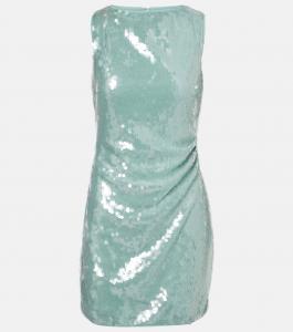 Мини-платье Eton с пайетками Staud, Mist