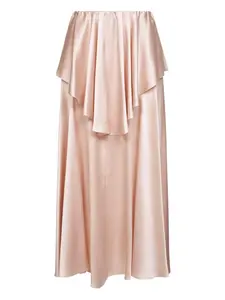 Многослойная юбка миди Chloé, розовый