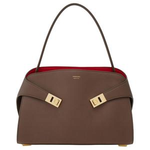 Кожаная переносная сумка через плечо hug cow, маленькая женская сумка mud Ferragamo