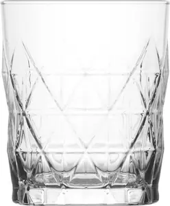 Набор стаканов для питья LAV Keops из 6 предметов - стаканы объемом 345 мл с граненым дизайном Lav