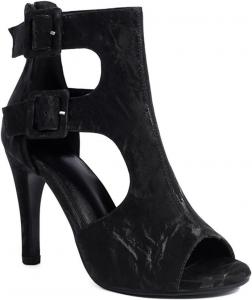 JOEUSTY Женские босоножки на каблуке с пряжкой и ремешками, открытый носок, шпилька, вечерние босоножки, ботильоны