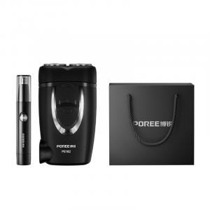 Электрическая бритва PS182 для всего тела, моющаяся, с двойным лезвием, независимой плавающей головкой, мощная, миниатюрная портативная POREE